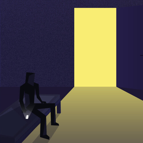 A poster from the project snakmedditbarn